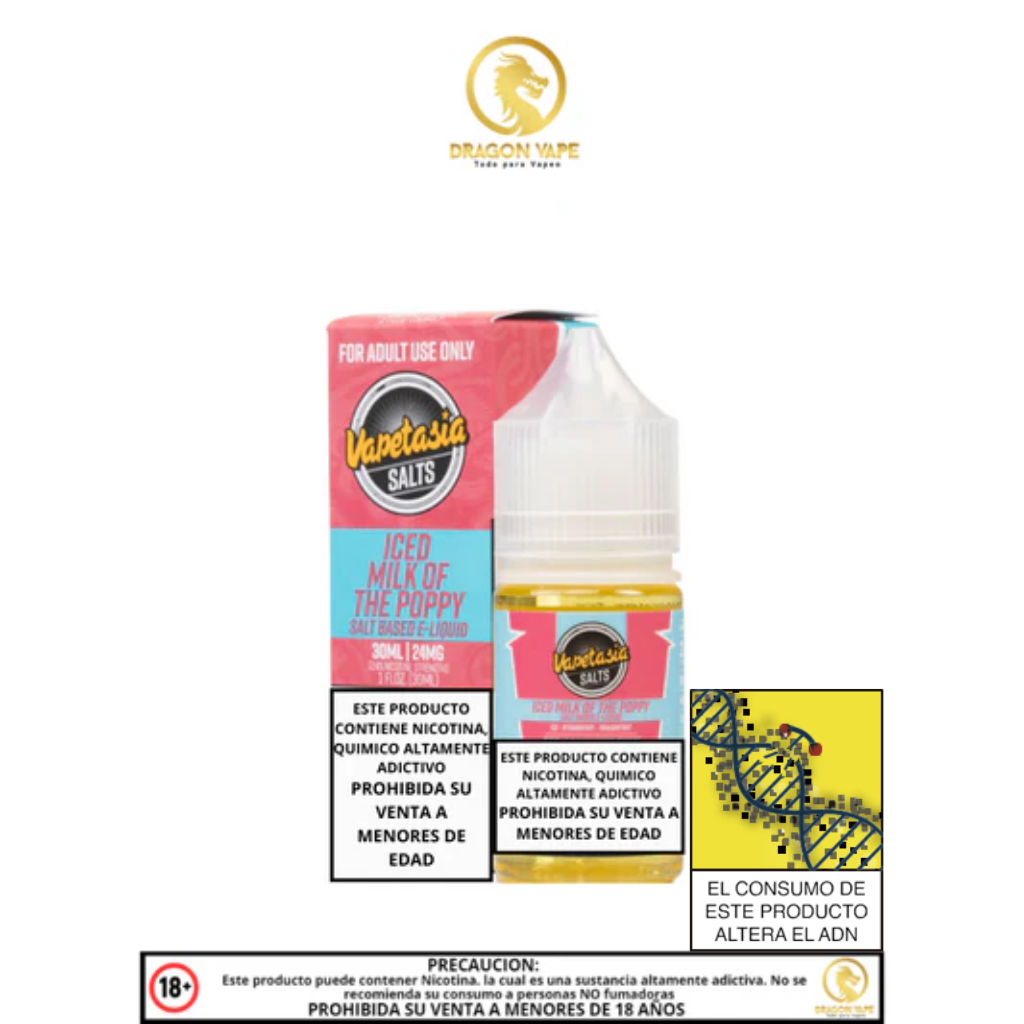 Vapetasia Iced Milk Of The Poppy - Salt 30ml