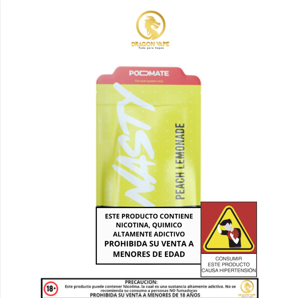 Nasty  Podmate Peach Lemonade - Salt 30ml