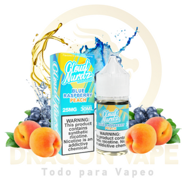 Cloud Nurdz | Blue Raspberry Peach iced Salt