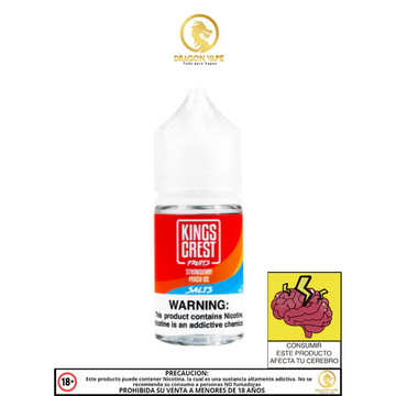 Kings Crest Fruits Strawberry Peach Ice - Salt 30ml